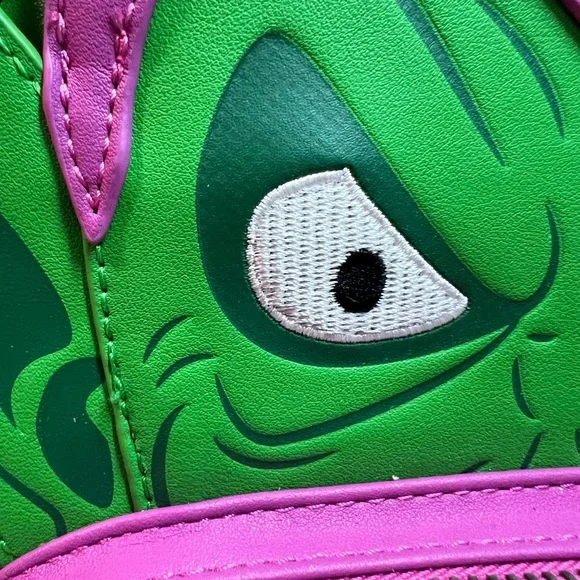 Loungefly NWT Marvel Amazing Spider-Man Green Goblin Green Purple Backpack - Picture 2 of 11